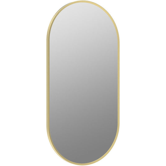 Ruby Sadie 800x400mm Oblong Mirror - Brushed Brass - RUBY106265 - Bathroom Shack