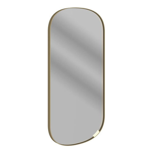 Ruby Sadie 800x400mm Oblong Mirror - Brushed Bronze - RUBY109006 - Bathroom Shack