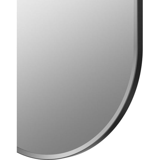 Ruby Sadie 800x400mm Oblong Mirror - Matt Black - RUBY106266 - Bathroom Shack