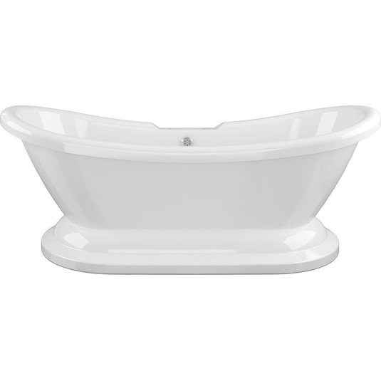Ruby Sadie Freestanding 1760x700x720mm 2TH Bath w/Base - White - RUBY102809 - Bathroom Shack