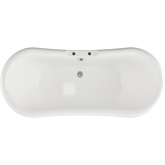 Ruby Sadie Freestanding 1760x700x720mm 2TH Bath w/Base - White - RUBY102809 - Bathroom Shack