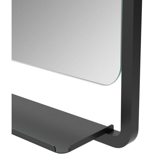 Ruby Shadow 500mm Rectangle Mirror w/Shelf - RUBY106275 - Bathroom Shack