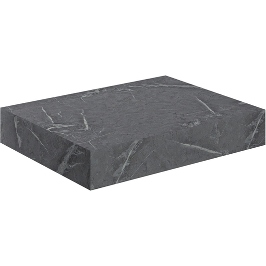 Ruby Smokey 600mm Wall Hung Basin Shelf - Grey Marble - RUBY106954 - Bathroom Shack