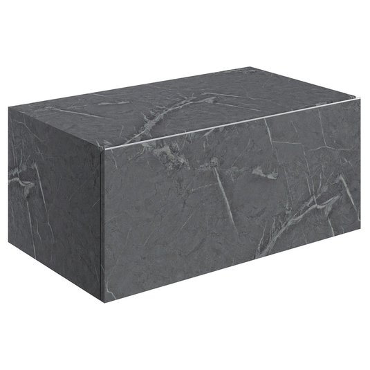 Ruby Smokey 800mm Wall Hung Storage Drawer - Grey Marble - RUBY106952 - Bathroom Shack
