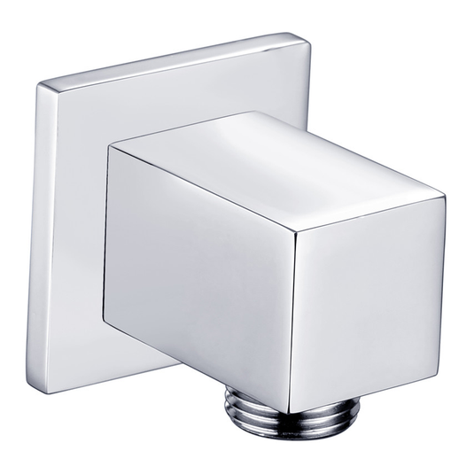 Ruby Square Wall Outlet Elbow - Chrome - RUBY105593 - Bathroom Shack