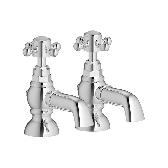 Ruby Thor Bath Pillar Taps - Chrome - RUBY105598 - Bathroom Shack