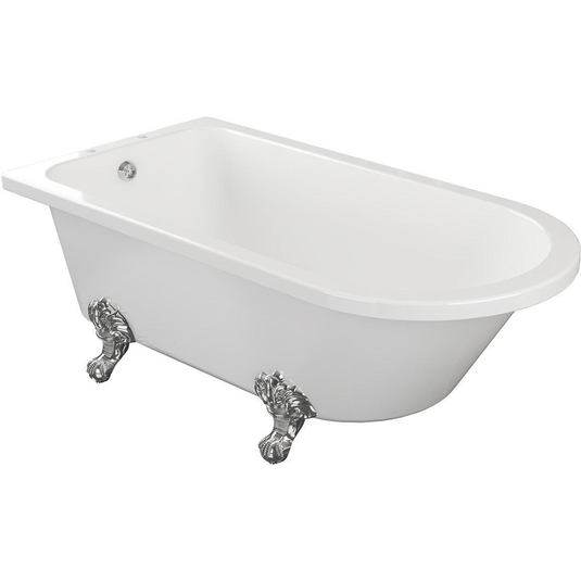 Ruby Tilly Freestanding 1500x750x650mm 2TH Corner Bath w/Feet - RUBY102821 - Bathroom Shack