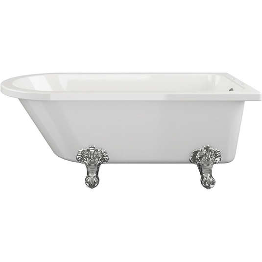 Ruby Tilly Freestanding 1500x750x650mm 2TH Corner Bath w/Feet - RUBY102821 - Bathroom Shack