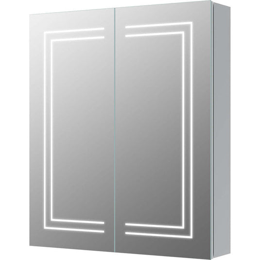 Ruby Toby 600mm 2 Door Front-Lit LED Mirror Cabinet - RUBY106300 - Bathroom Shack