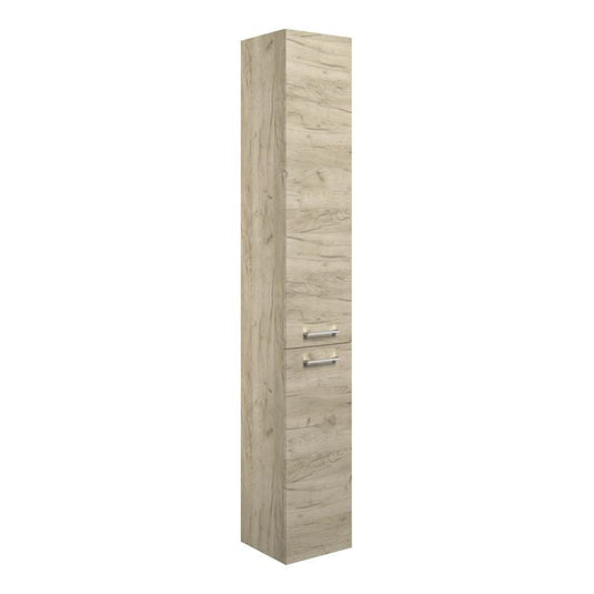 Ruby Winston 350mm Floor Standing 2 Door Tall Unit - Oak - RUBY107500 - Bathroom Shack