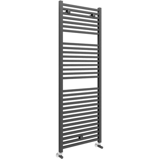 Ruby Ziggy Square Ladder Radiator (500x1420x30mm) - Anthracite - RUBY102990 - Bathroom Shack