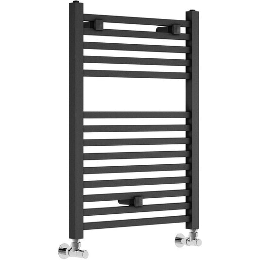 Ruby Ziggy Square Ladder Radiator (500x690x30mm) - Anthracite - RUBY102988 - Bathroom Shack
