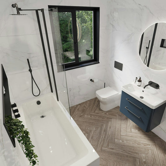 Saneux Stetson 1700x700mm Single Ended Bath & Legs - 20145 - Bathroom Shack