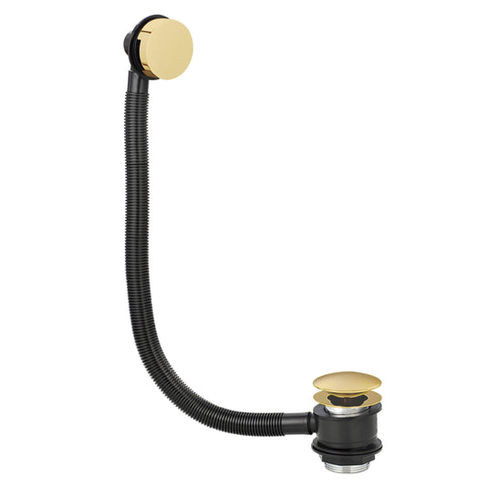 Scudo Brushed Brass Bath Waste - Brushed Brass - BRASSBW001 - Bathroom Shack