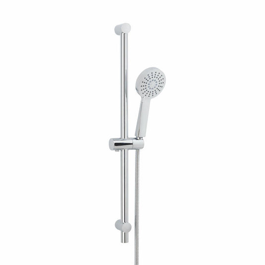 Scudo Middleton Slide Rail Kit With Adjustable Mounting brackets & Handset - Chrome - RISERKIT005L - Bathroom Shack