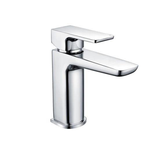Scudo Muro Deck Mounted 1 Handle Basin Mixer Tap Inc. Waste - Chrome - TAP241 - Bathroom Shack