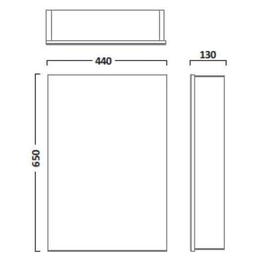 Tavistock Balance 440 Mirror Cabinet - Chrome - Bathroom Shack