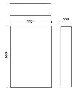 Tavistock Balance 650 x 440mm Single Door Bathroom Cabinet - Aluminium - Bathroom Shack