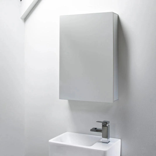 Tavistock Balance 650 x 440mm Single Door Bathroom Cabinet - Aluminium - Bathroom Shack