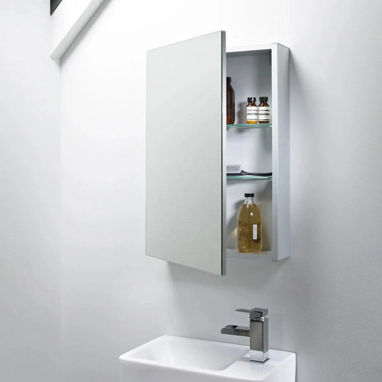 Tavistock Balance 650 x 440mm Single Door Bathroom Cabinet - Aluminium - Bathroom Shack