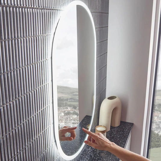 Tavistock Beta 500 x600mm Pill Illuminated Mirror - Bathroom Shack
