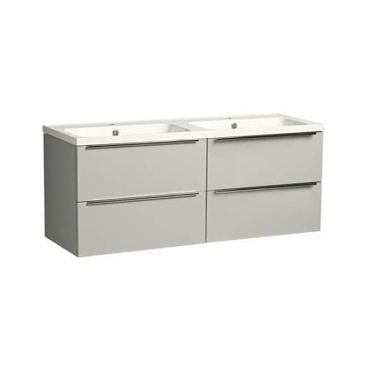Tavistock Cadence 1200mm Wall Hung Vanity Unit - Gloss Light Grey - CA600W.Gx2 - Bathroom Shack