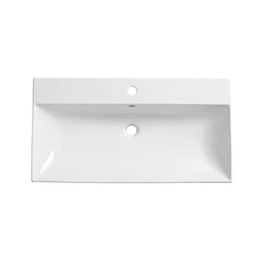 Tavistock Cadence 800mm Wall Hung Vanity Unit & Ceramic Basin - Gloss Light Grey - Bathroom Shack