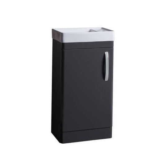 Tavistock Compass 450 Floorstanding Cloakroom Vanity Unit & Basin in Gloss Clay - Bathroom Shack