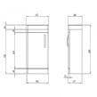 Tavistock Compass 450 Floorstanding Cloakroom Vanity Unit & Basin in Gloss Clay - Bathroom Shack
