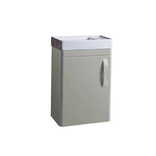 Tavistock Compass 450mm Wall Hung Cloakroom Unit - Gloss Light Grey - CM450WG - Bathroom Shack