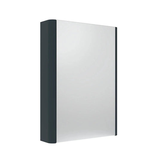 Tavistock Compass Single Door Mirrored Bathroom Cabinet Oxford Blue 475mm - Bathroom Shack