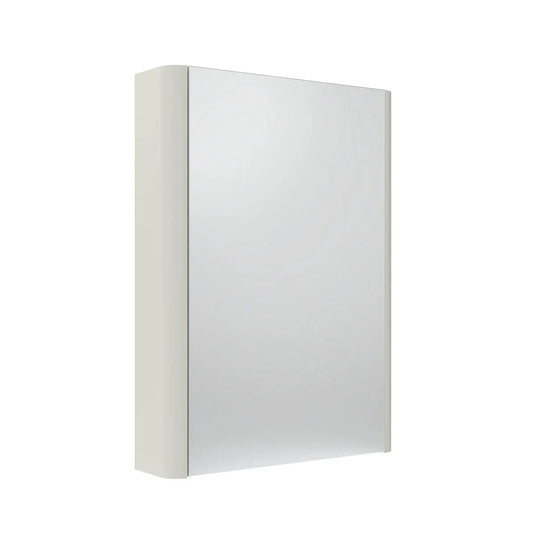 Tavistock Compass Single Door Mirrored Bathroom Cabinet White 475mm - Bathroom Shack