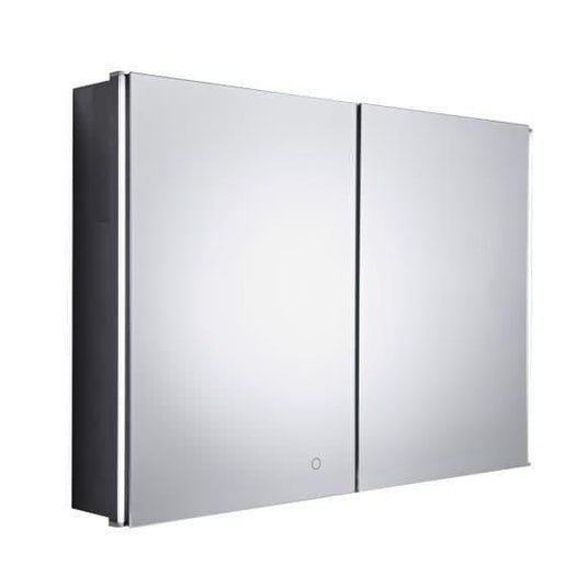 Tavistock Facade 1000 Recess Mirror Cabinet with Demister & Integrated Power Socket - Chrome - Bathroom Shack