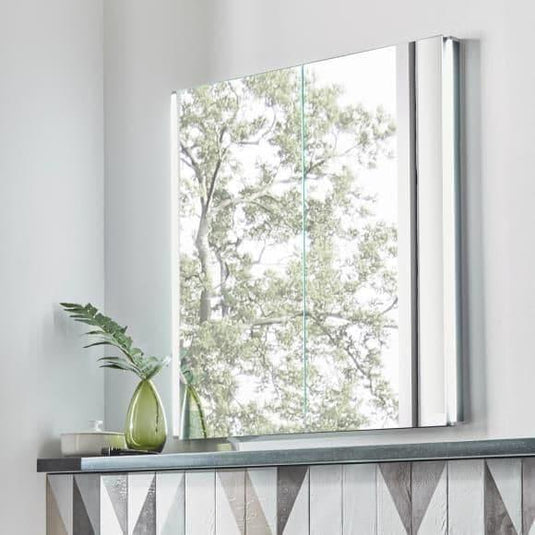 Tavistock Facade 1000 Recess Mirror Cabinet with Demister & Integrated Power Socket - Chrome - Bathroom Shack