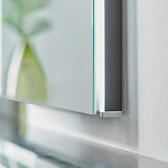 Tavistock Facade 1000 Recess Mirror Cabinet with Demister & Integrated Power Socket - Chrome - Bathroom Shack