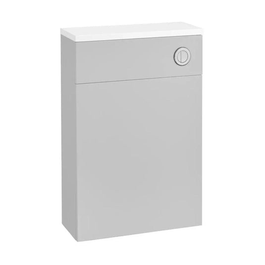 Tavistock Flat Fronted Back To Wall WC Unit Light Grey 570mm - Bathroom Shack