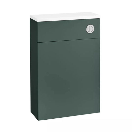 Tavistock Flat Fronted Back To Wall WC Unit Viridian Green 570mm - Bathroom Shack