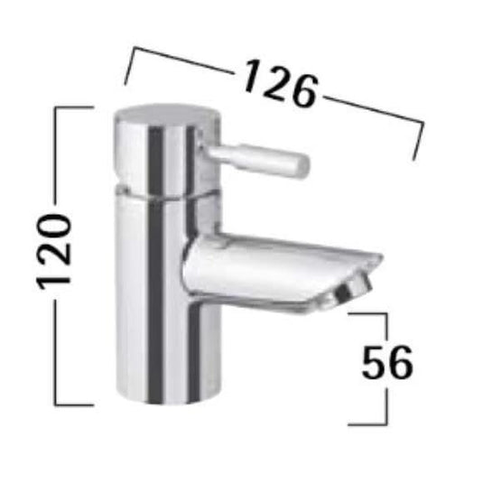 Tavistock Kinetic Mini Basin Mixer Tap - Chrome - Bathroom Shack