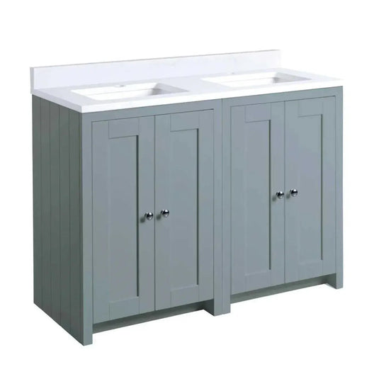Tavistock Lansdown 1200mm Double Bowl Underslung Unit - Mineral Blue - LAN600US.MBx2 - Bathroom Shack