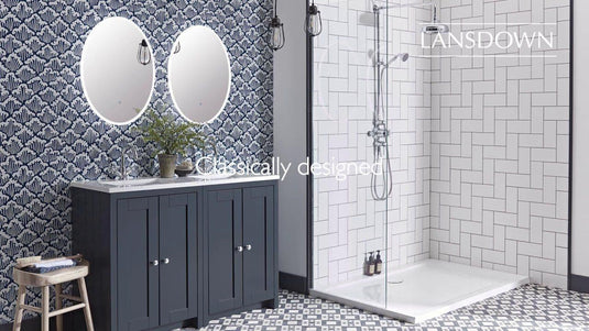 Tavistock Lansdown 1200mm Underslung Floorstanding Vanity Unit - Matt Dark Grey - LAN600US.DGMx2 - Bathroom Shack