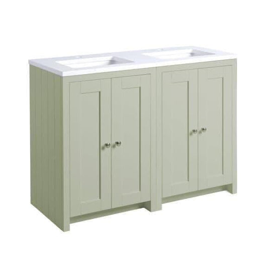 Tavistock Lansdown 1200mm Underslung Vanity Unit - Pebble Grey - LAN600US.PGx2 - Bathroom Shack