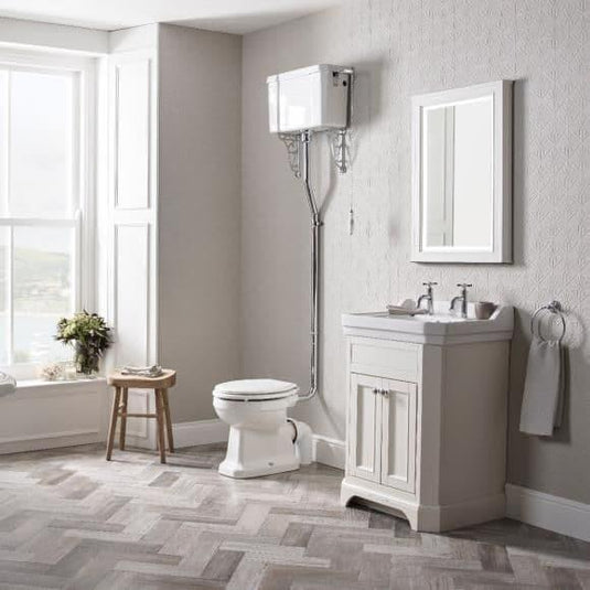 Tavistock Lansdown 600mm Frame For Illuminated Mirror - Linen White - LAN55MF.LW - Bathroom Shack