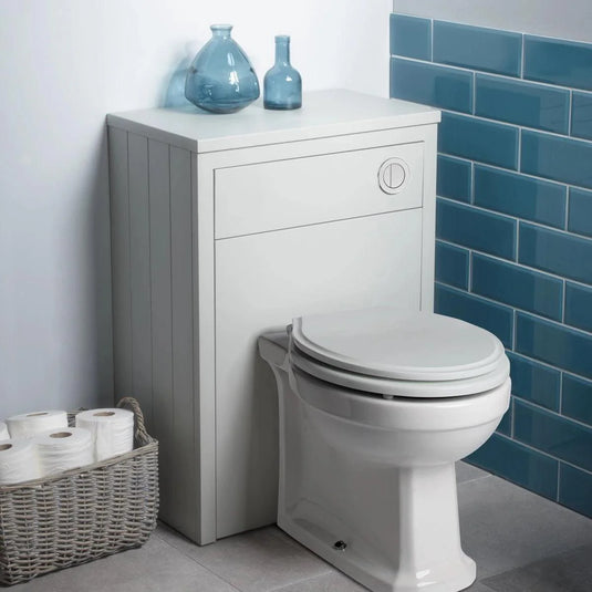 Tavistock Lansdown Back To Wall WC Unit Pebble Grey 560mm - Bathroom Shack