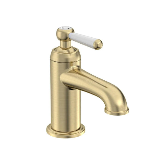 Tavistock Lansdown Basin Mono Mixer Tap with Click Waste Brushed Brass - Bathroom Shack