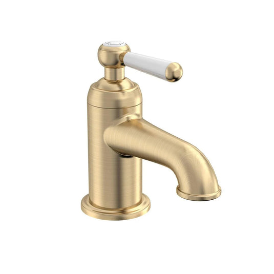 Tavistock Lansdown Mini Basin Mono Mixer Tap with Click Waste Brushed Brass - Bathroom Shack