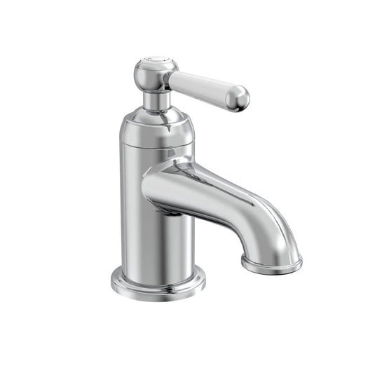 Tavistock Lansdown Mini Basin Mono Mixer Tap with Click Waste Chrome/White - Bathroom Shack