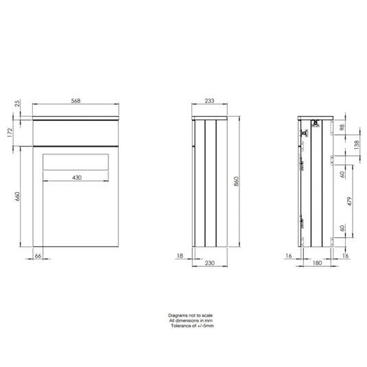 Tavistock Marston Back To Wall WC Unit Matt Spruce 560mm - Bathroom Shack
