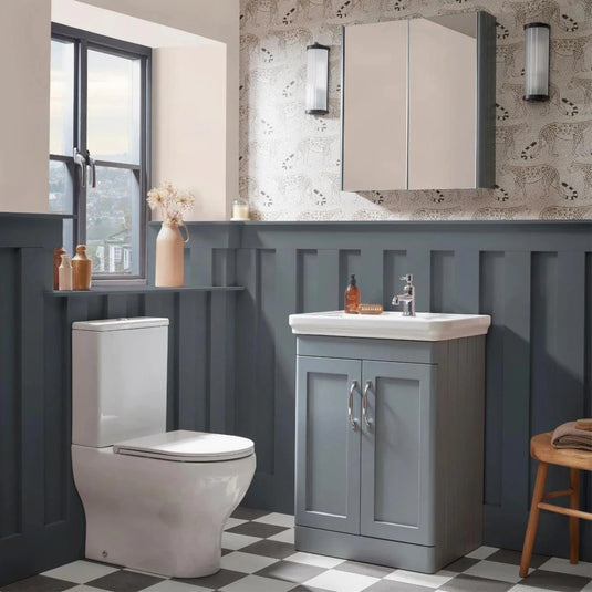 Tavistock Marston Wall Mirror Cabinet Matt Spruce 600mm - Bathroom Shack