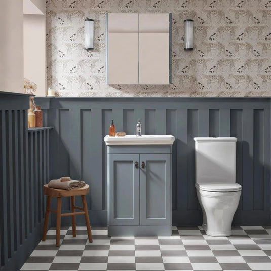 Tavistock Marston Wall Mirror Cabinet Matt Spruce 600mm - Bathroom Shack
