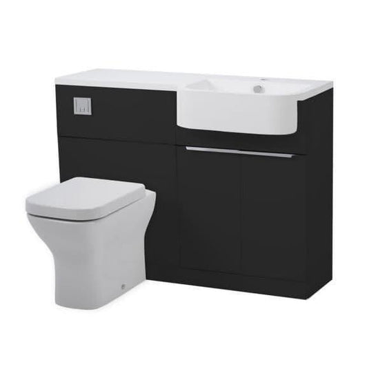 Tavistock Match 1200mm Combination Vanity Unit (RH) - Gloss Clay - MAT12R.C - Bathroom Shack
